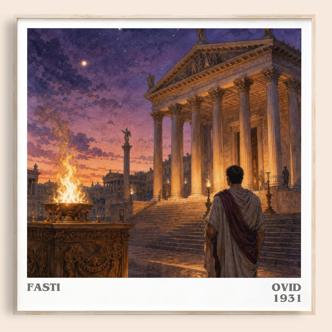 Fasti literary book poster by Ovid – framed literary art print
