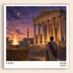 Fasti literary book poster by Ovid – framed literary art print