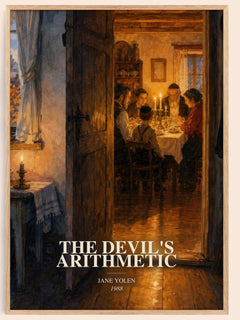 The devil's arithmetic watercolour book poster by Jane Yolen – framed literary art print