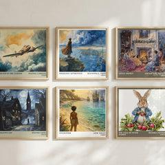 Encounter literary art print colour and style options – Jane Yolen book art