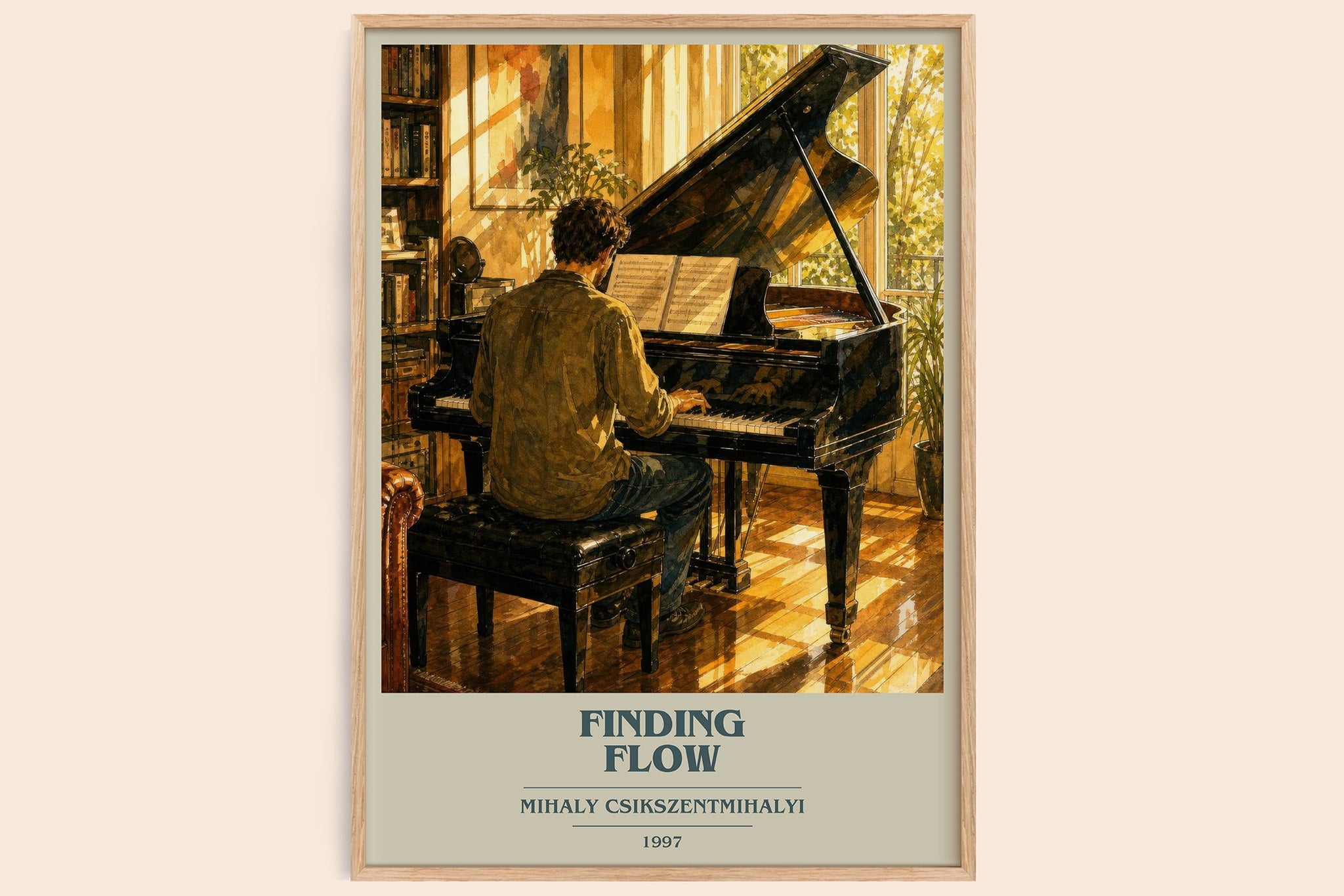 Finding flow Book Cover Poster by Mihaly Csikszentmihalyi