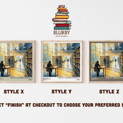 What Are You Optimistic About? literary print in frame leaning in hallway – non fiction wall art