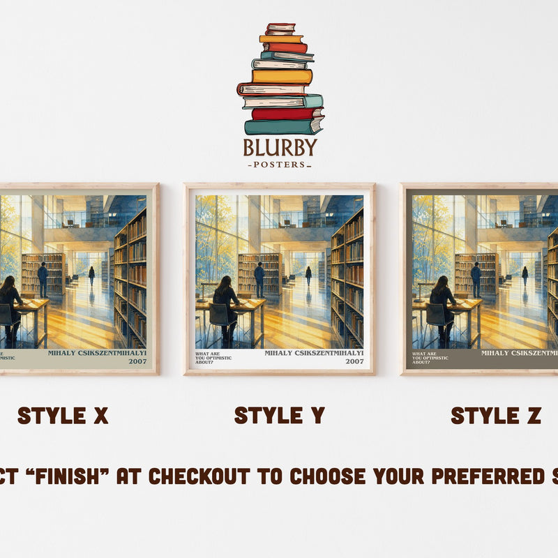 What Are You Optimistic About? literary print in frame leaning in hallway – non fiction wall art