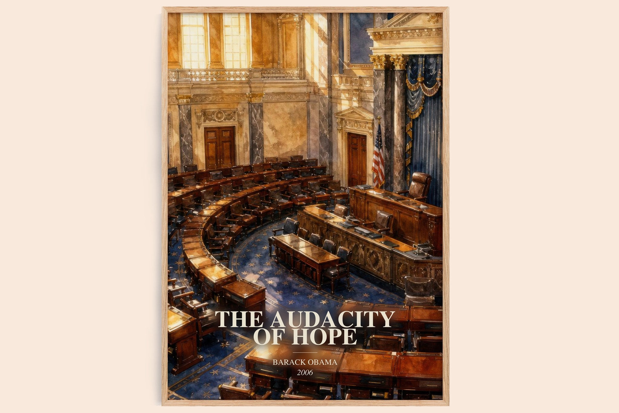 The Audacity of Hope Book Watercolour Illustration by Barack Obama