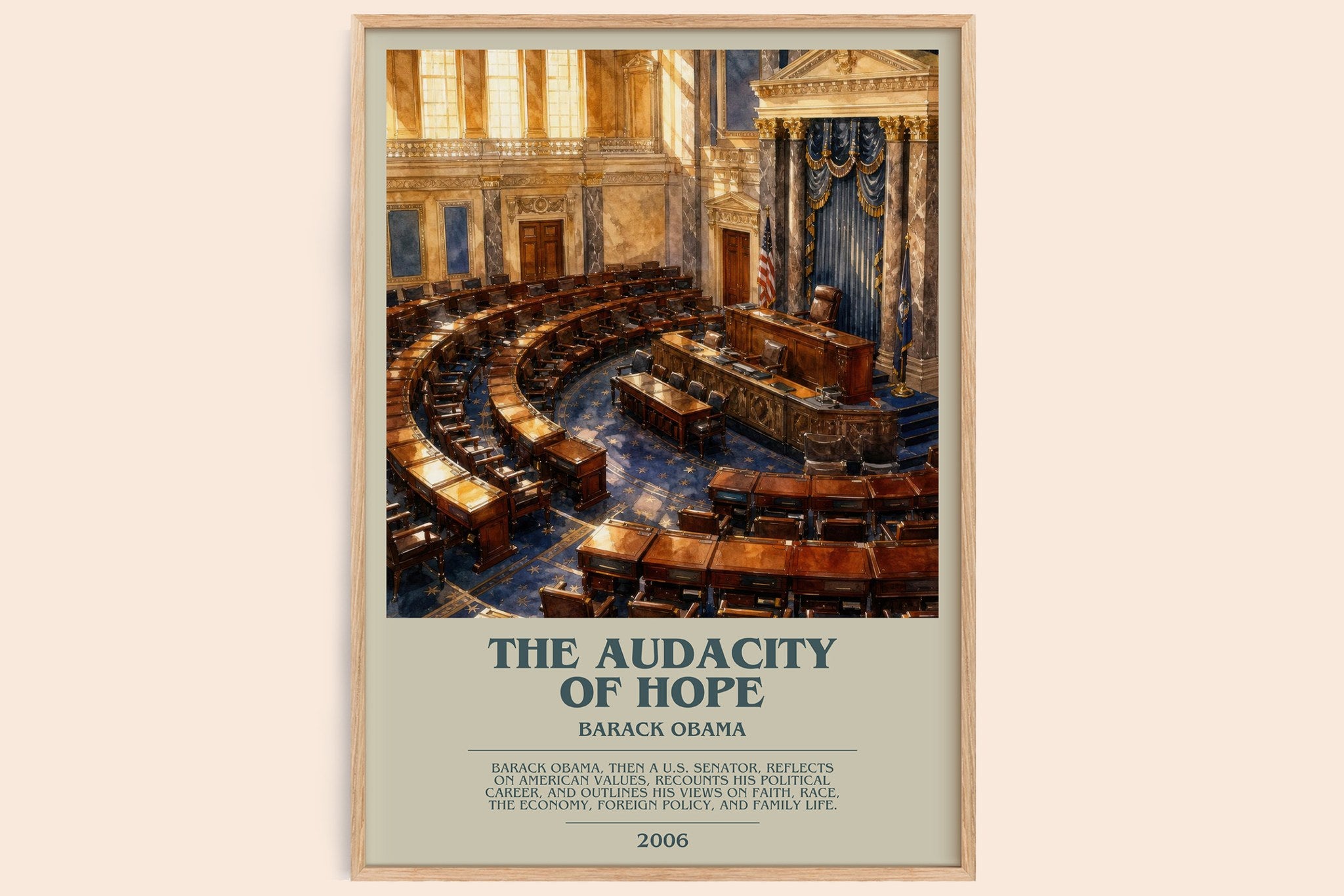 The Audacity of Hope Bookish Wall Art by Barack Obama