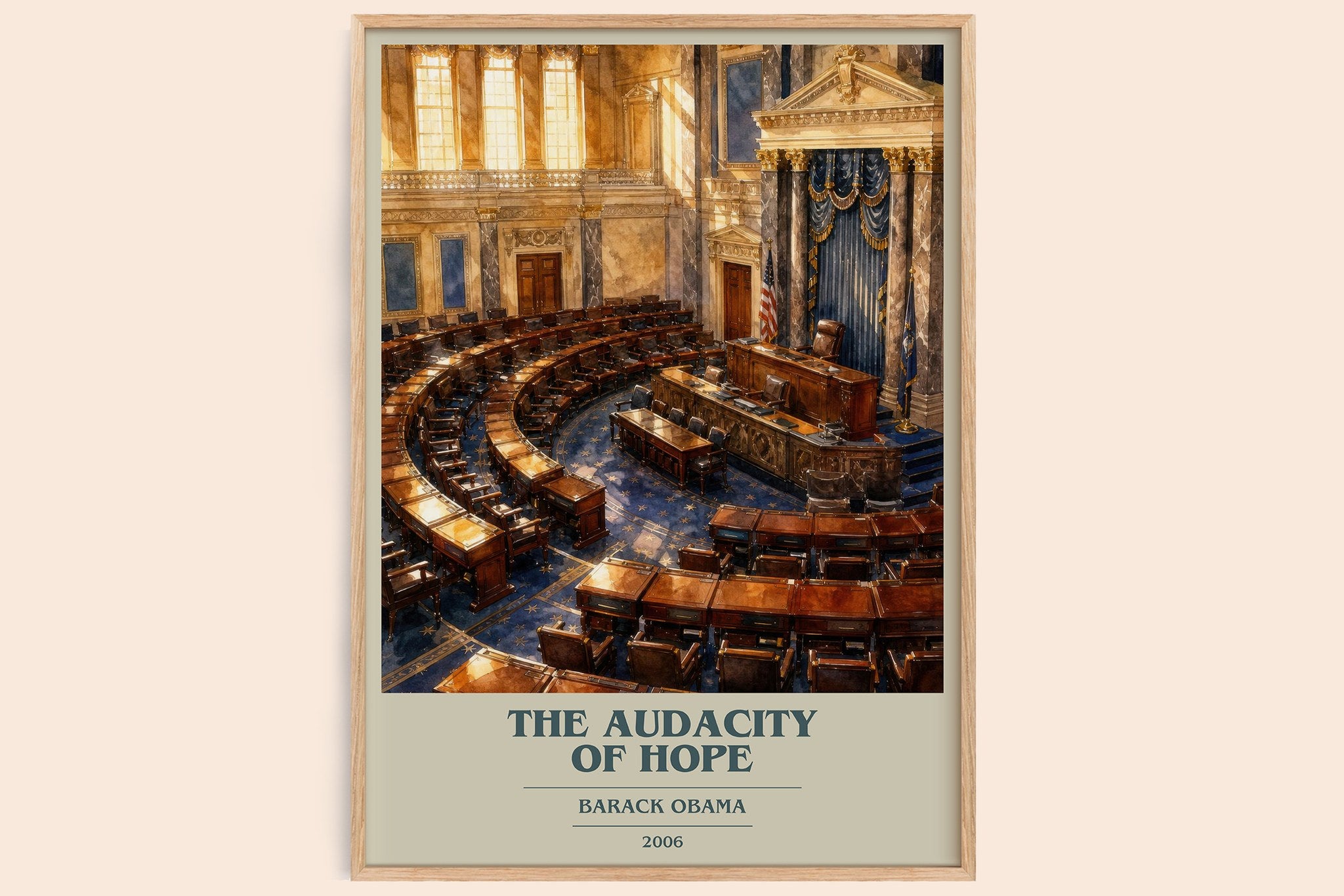 The Audacity of Hope Book Cover Poster by Barack Obama