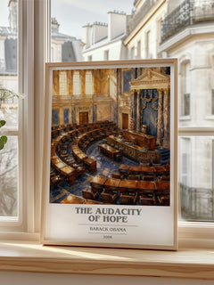 The Audacity of Hope book cover poster colour and style options – Barack Obama book art