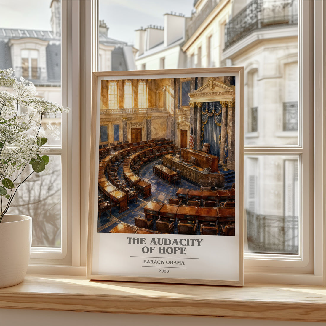 The Audacity of Hope book cover poster colour and style options – Barack Obama book art