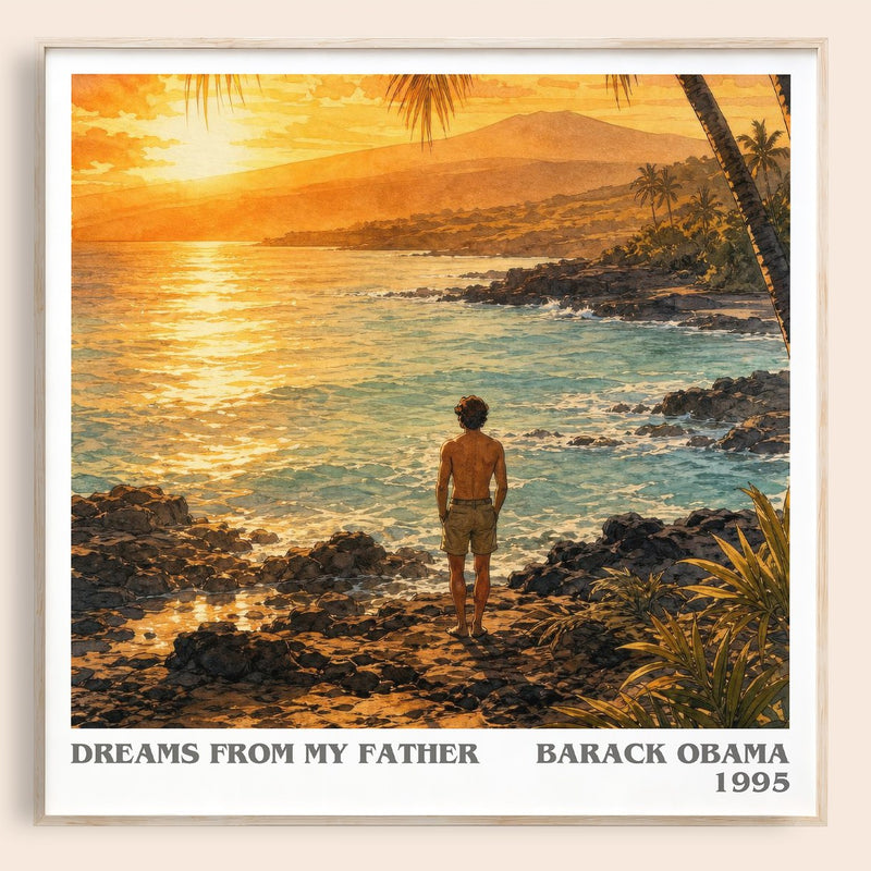 Dreams from My Father literary book poster by Barack Obama – framed literary art print