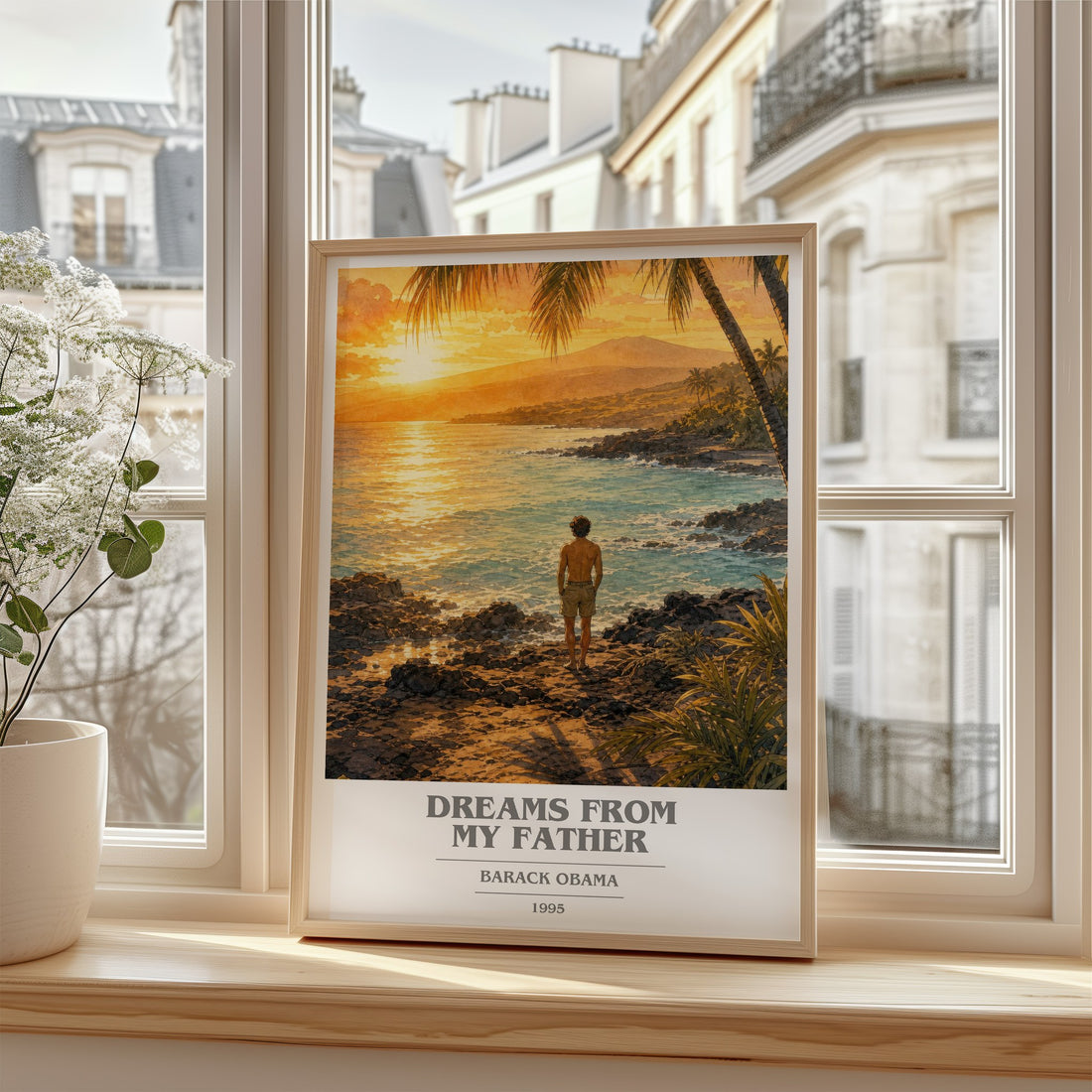 Dreams from My Father book cover poster colour and style options – Barack Obama book art