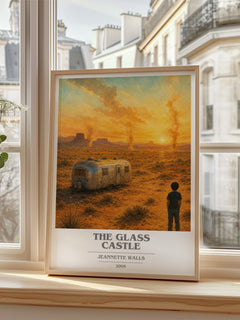 The Glass Castle book cover poster colour and style options – Jeannette Walls book art