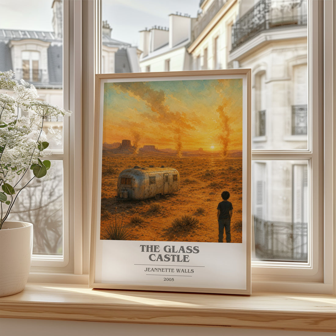 The Glass Castle book cover poster colour and style options – Jeannette Walls book art