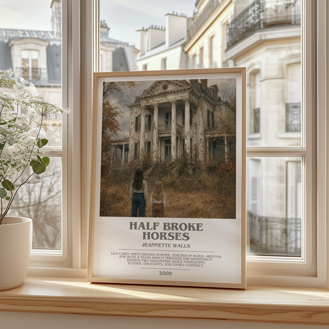 Half broke horses bookish poster colour and style options – Jeannette Walls book art