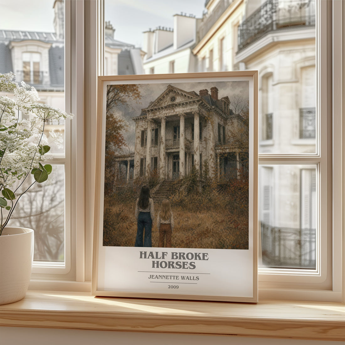Half broke horses book cover poster colour and style options – Jeannette Walls book art