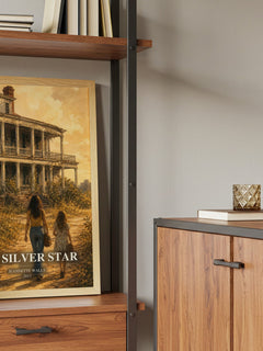 The silver star book watercolour illustration paper finish options – matte satin gloss