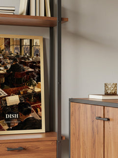 Dish book watercolour illustration paper finish options – matte satin gloss