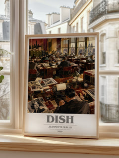 Dish book cover poster colour and style options – Jeannette Walls book art