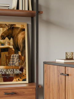 If You Give a Moose a Muffin book watercolour illustration paper finish options – matte satin gloss