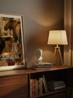 If You Give a Moose a Muffin watercolour print on bookshelf – Laura Joffe Numeroff fan gift