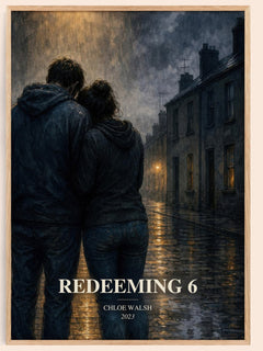 Redeeming 6 watercolour book poster by Chloe Walsh – framed literary art print