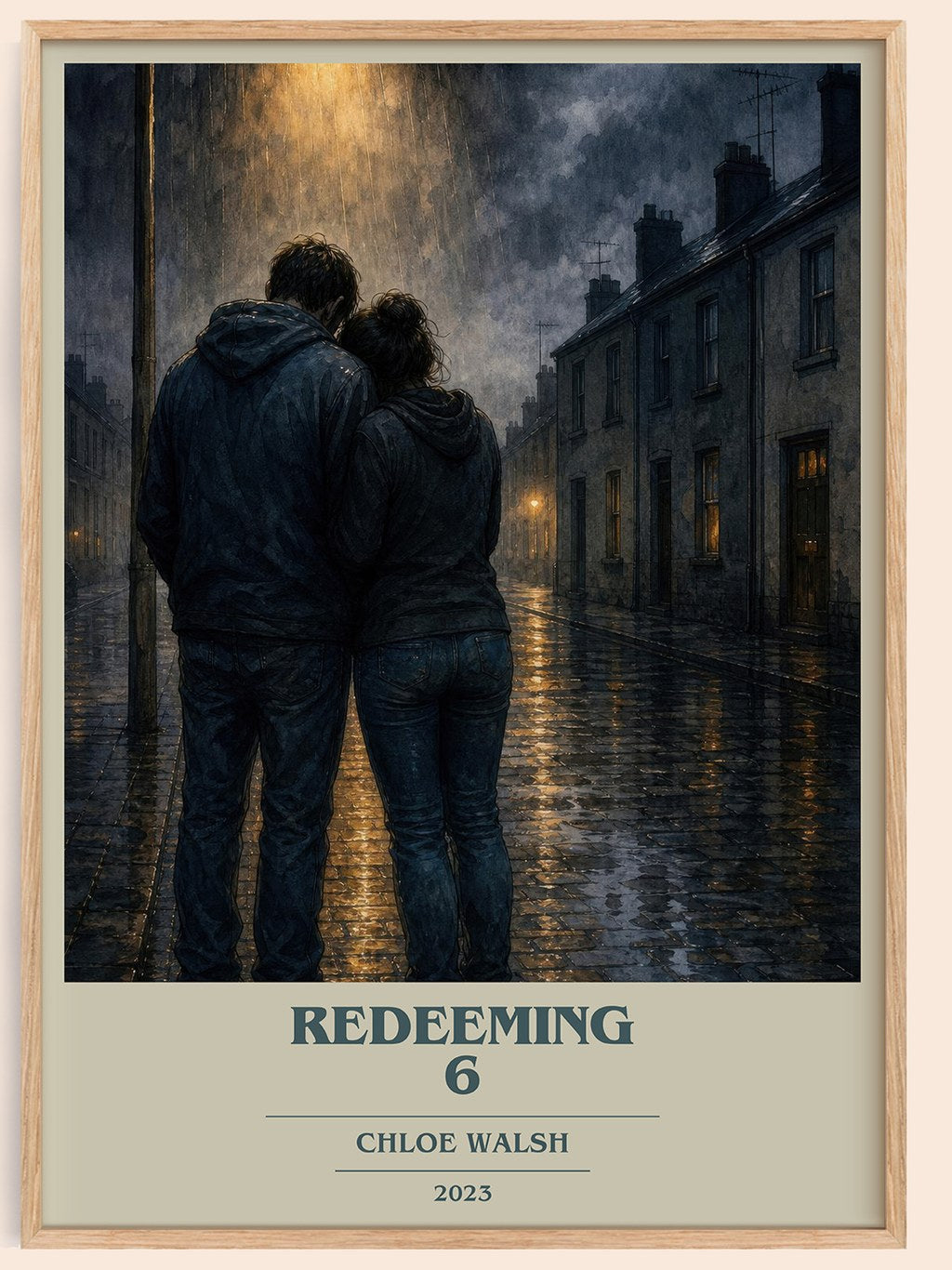 Redeeming 6 book cover book poster by Chloe Walsh – framed literary art print