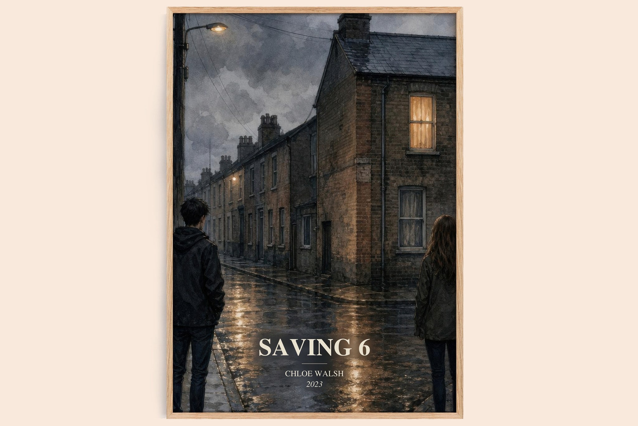 Saving 6 Book Watercolour Illustration by Chloe Walsh