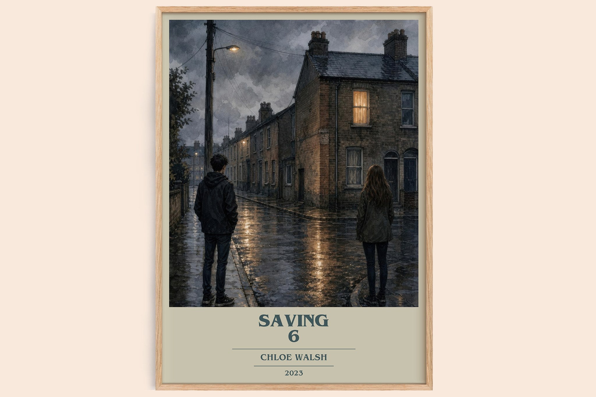 Saving 6 Book Cover Poster by Chloe Walsh