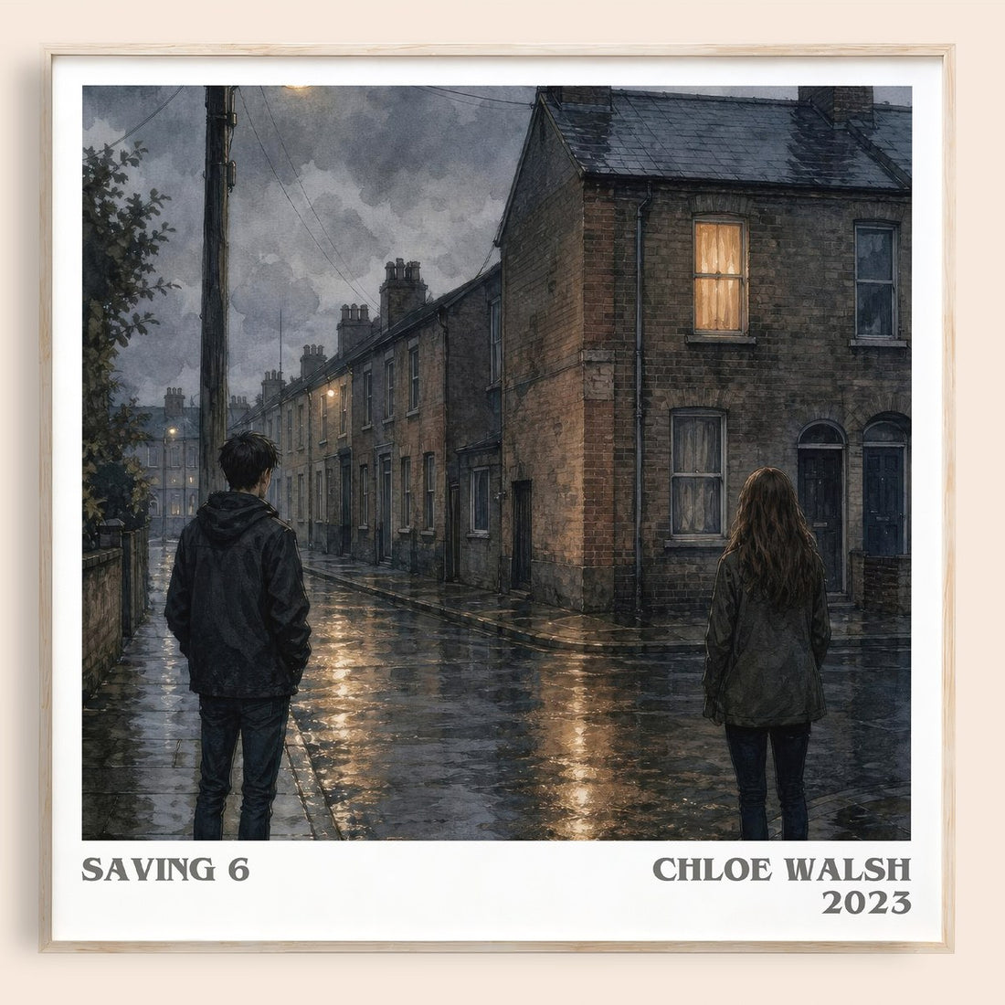 Saving 6 literary book poster by Chloe Walsh – framed literary art print