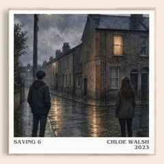 Saving 6 literary book poster by Chloe Walsh – framed literary art print