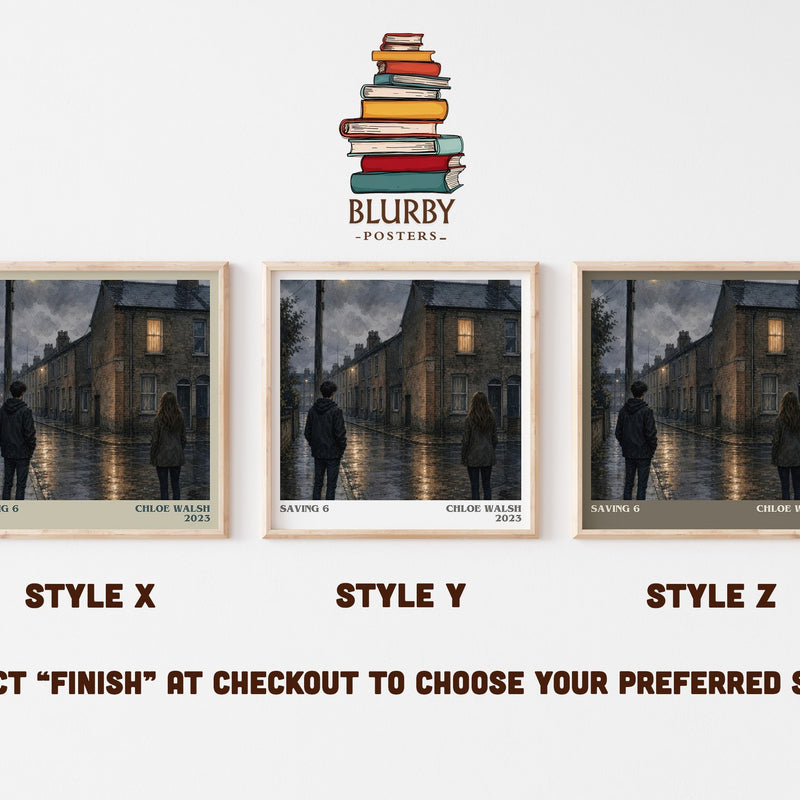 Saving 6 literary print in frame leaning in hallway – romance wall art