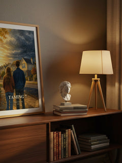 Taming 7 watercolour print on bookshelf – Chloe Walsh fan gift