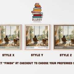 The psychology of self-esteem literary print in frame leaning in hallway – non fiction wall art