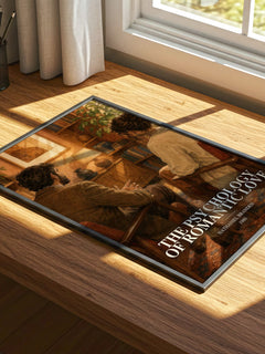 The psychology of romantic love watercolour book poster framed on wall – non fiction wall art