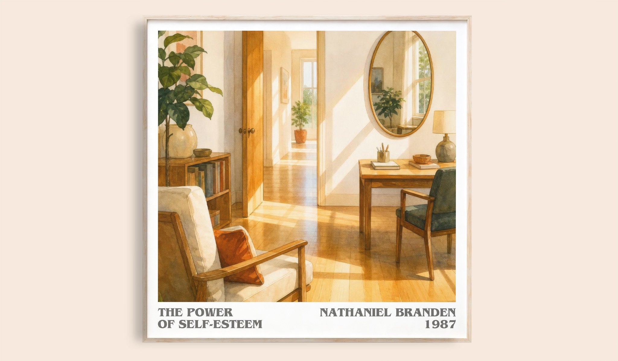 The power of self-esteem Literary Art Print by Nathaniel Branden