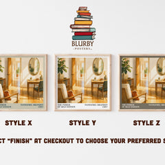 The power of self-esteem literary print in frame leaning in hallway – non fiction wall art