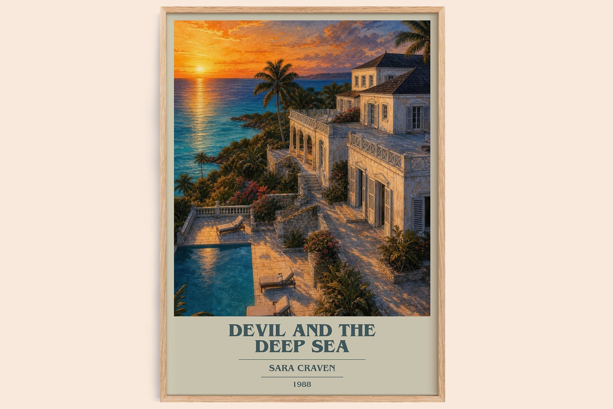Devil and the Deep Sea Book Cover Poster by Sara Craven