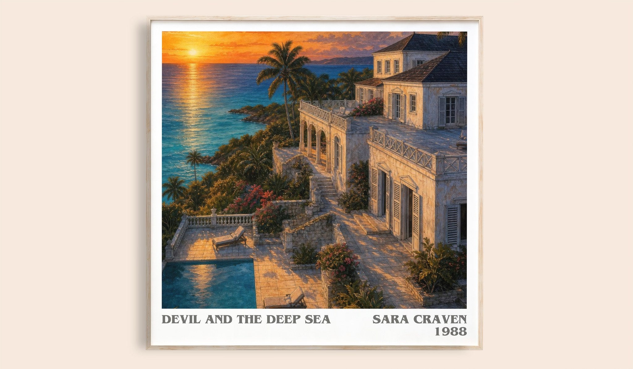 Devil and the Deep Sea Literary Art Print by Sara Craven