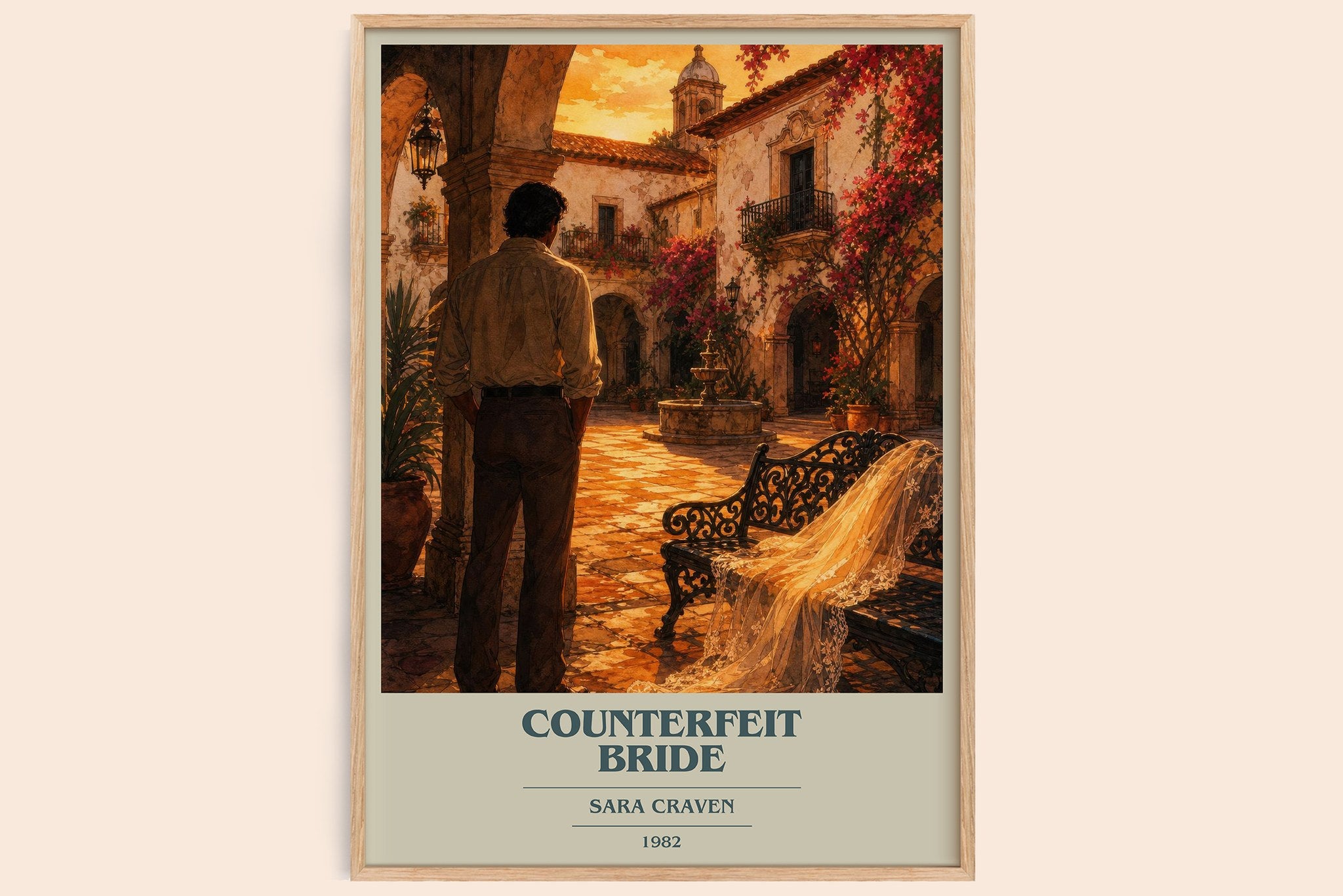 Counterfeit Bride Book Cover Poster by Sara Craven