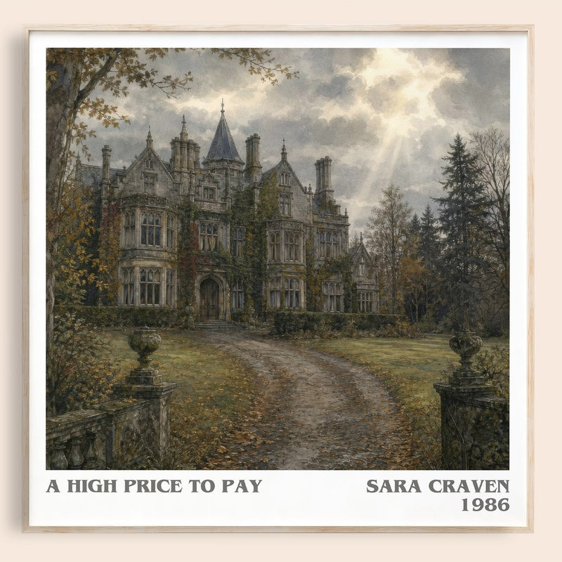 A High Price to Pay literary book poster by Sara Craven – framed literary art print