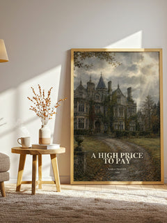 A High Price to Pay watercolour print in frame leaning in hallway – romance wall art