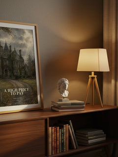 A High Price to Pay watercolour print on bookshelf – Sara Craven fan gift