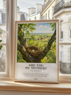 Are You My Mother? bookish poster colour and style options – P. D. Eastman book art