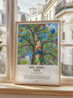 Go, Dog. Go! bookish poster colour and style options – P. D. Eastman book art