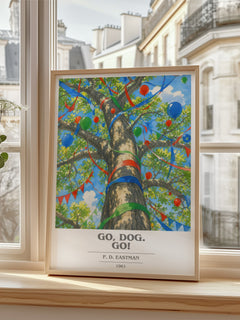 Go, Dog. Go! book cover poster colour and style options – P. D. Eastman book art