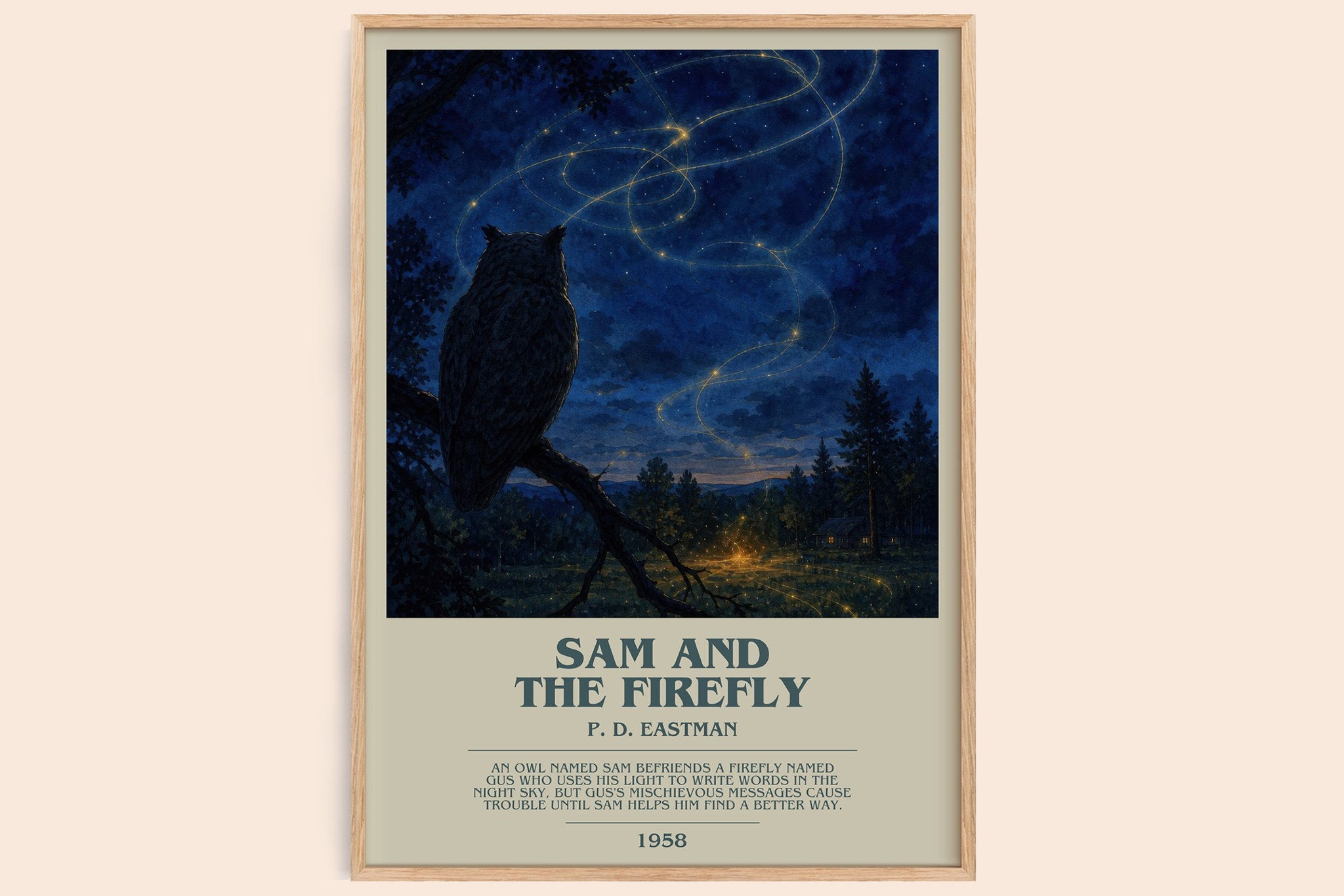 Sam and the Firefly Bookish Wall Art by P. D. Eastman