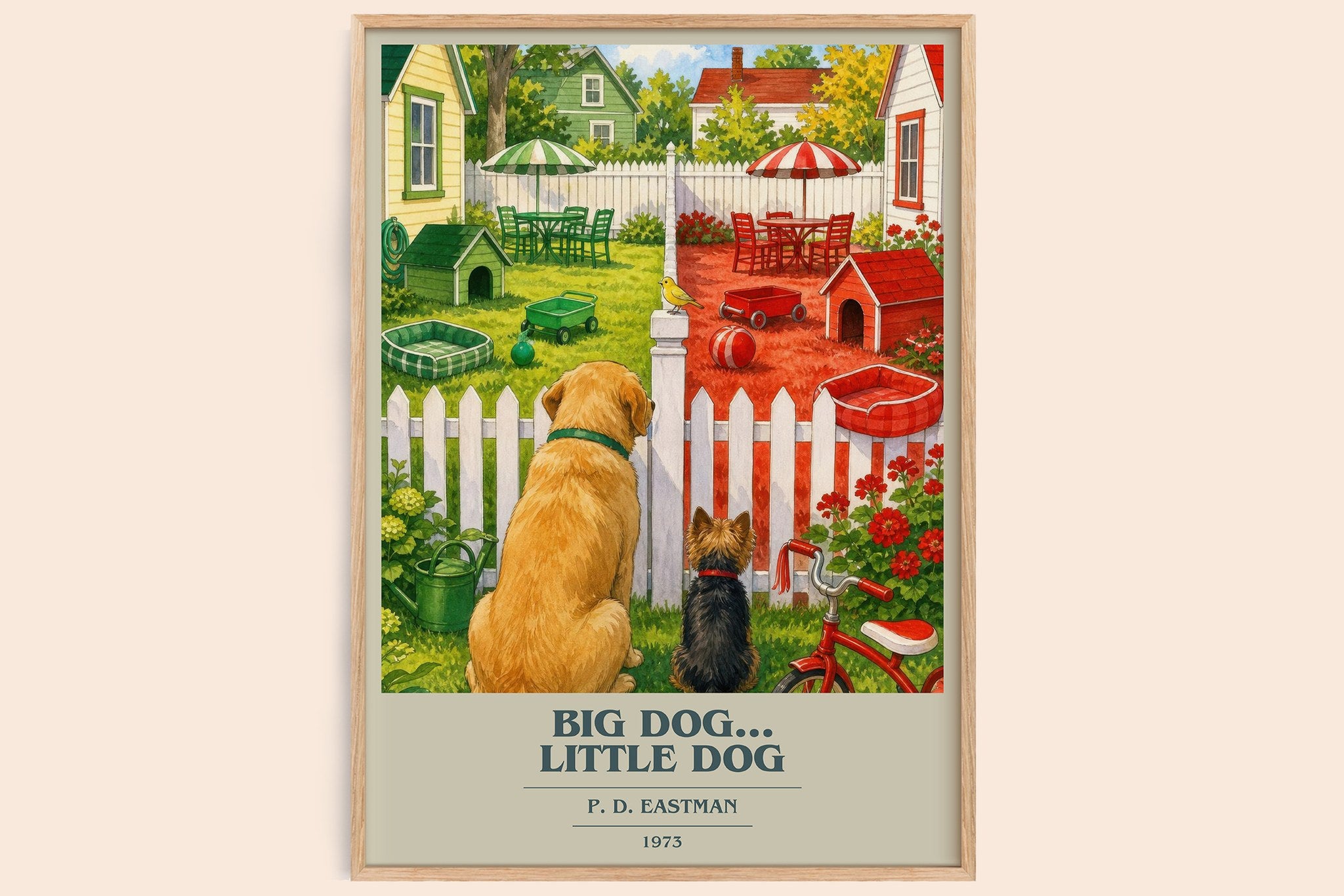 Big Dog... Little Dog Book Cover Poster by P. D. Eastman