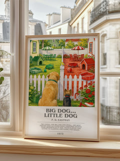 Big Dog... Little Dog bookish poster colour and style options – P. D. Eastman book art