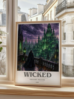 Wicked book cover poster colour and style options – Gregory Maguire book art