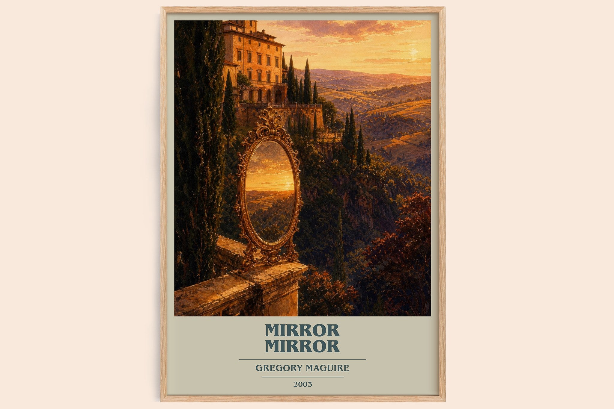 Mirror Mirror Book Cover Poster by Gregory Maguire