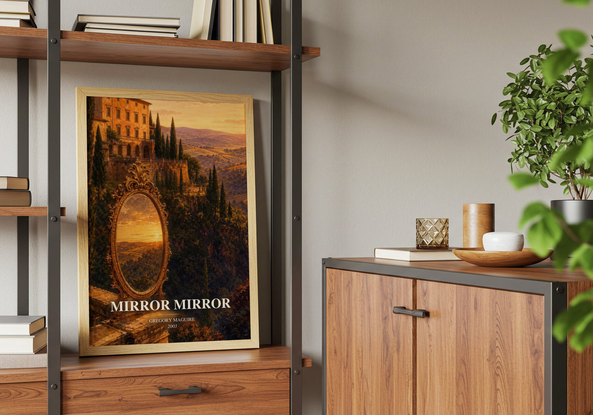 Mirror Mirror book watercolour illustration paper finish options – matte satin gloss